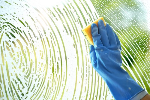 Professional commercial cleaning for a Hampstead office entrance