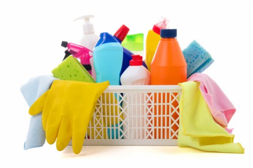 Local cleaning team working in a Hampstead residential street