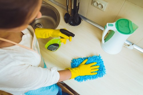Professional after builders cleaning in a Hampstead apartment