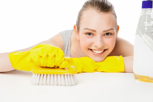 Local cleaning team maintaining a Hampstead retail premises