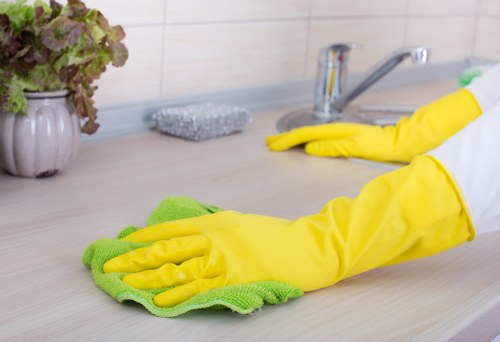 Booking and customer responsibility section for cleaning services