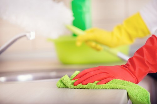 Kitchen deep cleaning during a Hampstead tenancy handover